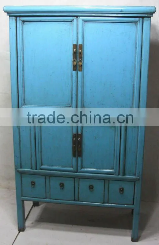 chinese antique four door four drawer cabinet