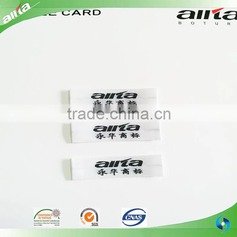 Garment accessories like clothing woven polyester/satin label printed wash care label manufacturer