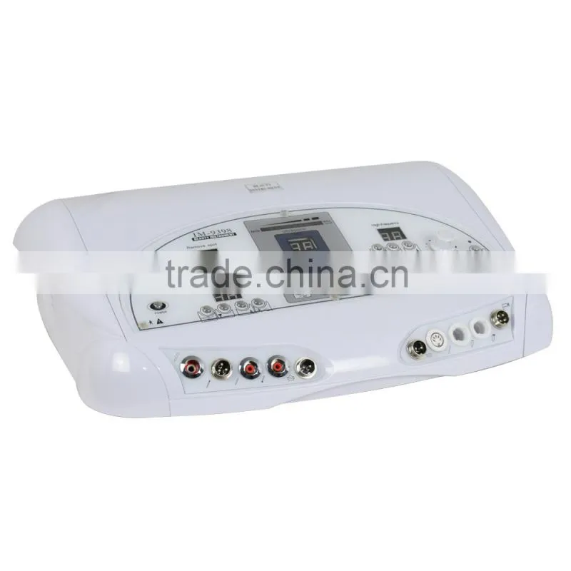 High Frequency Face Brush Spot Removal Ultrasonic RF Galvanic Beauty Machine