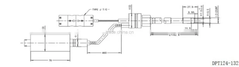 Chemical fiber industry resistant fluid melt pressure transducers