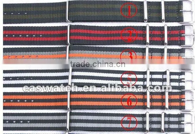 Special dial with 24 numbers men watch design in nylon band