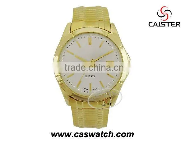 Elegant alloy men watch with date of window