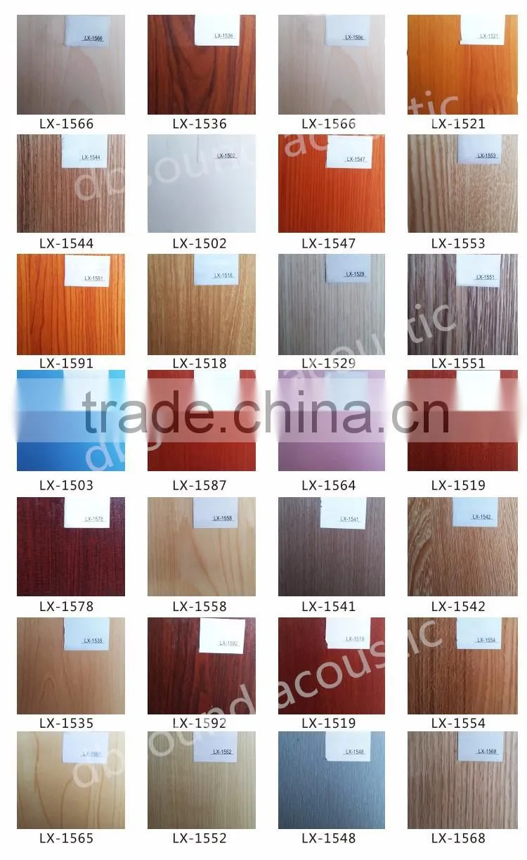 soundproof fireproof acoustic wood mdf board for meeting room