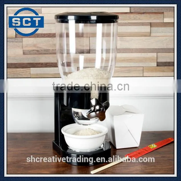 Single Cereal Dispenser Dry Cereal Kitchen Food Snack Storage Dispenser