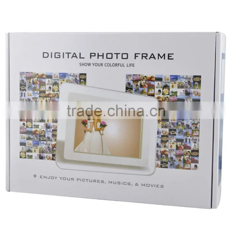 super slim Photo frame video 7 inch digital photo frame support video player