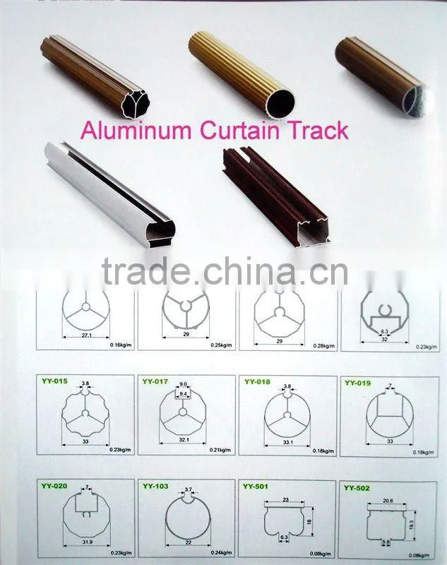 aluminum alloy profiles for curtain track