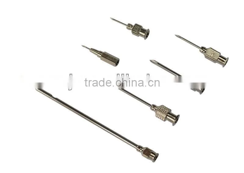 Knurled Luer Lock hub Veterinary Syringe Needle
