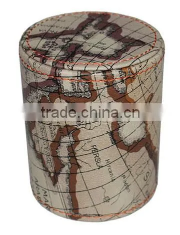 Low Price Candy Color PU Appearance Plastic Pen Pot