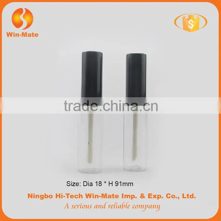 Cylinderical 1.8*9.1cm lady plastic empty lip gloss container