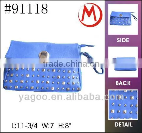 bling bling rivet decoration lady elegance clucth and purse