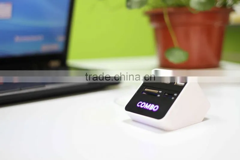 new light logo card reader hub combo for promotion