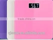 Bathroom body weight scales tempered glass top