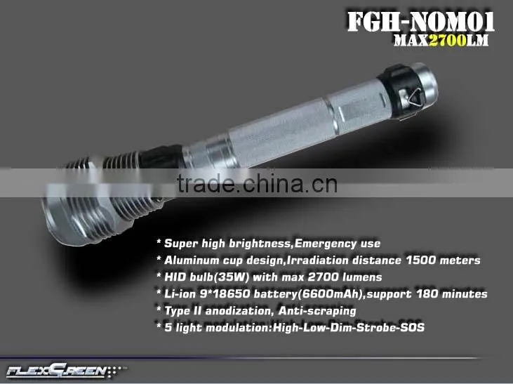 good quality 6600mah 11.1V 18650 battery 35W hid xenon work light