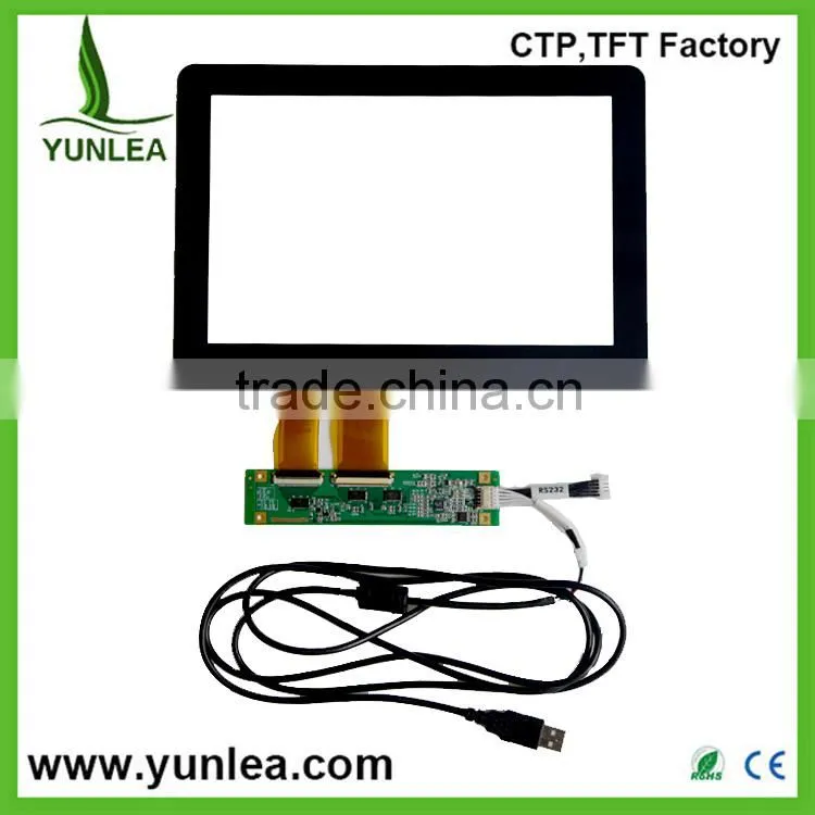 I2C or USB interface 10 touch points 10.1 inch touch screen overlay kit