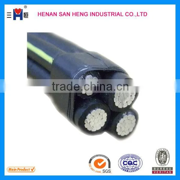 Overhead and bare insulation electric transmission cable without sheath