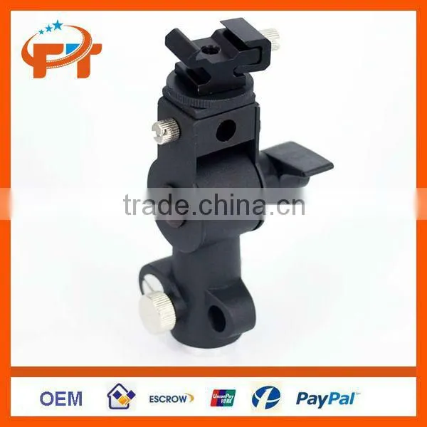 Bracket Flash Shoe Umbrella Holder Swivel Light Stand D