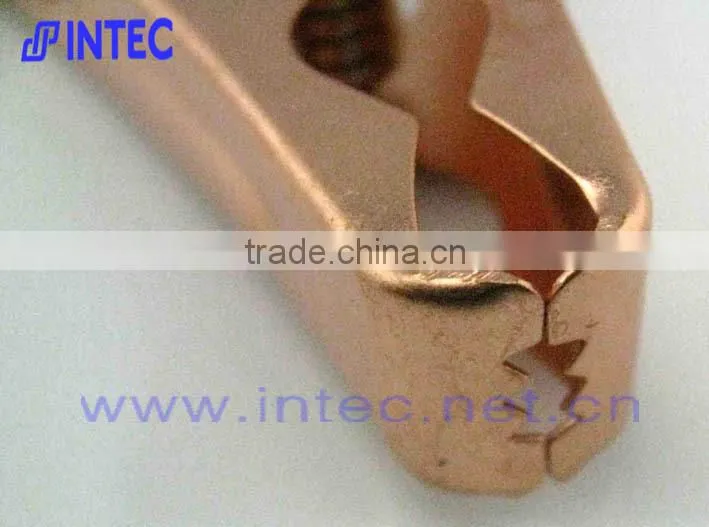 Jumper Wires Alligator Crocodile Roach Test Clip Plastic Handles Crocodile clips 85mm black color I00122