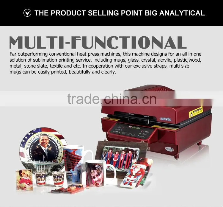 3d sublimation vacuum Plate printing machine ST-3042