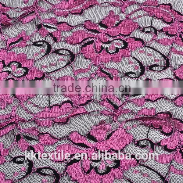 New Arrival Elegant 60% Nylon 40% viscose mesh lace fabric