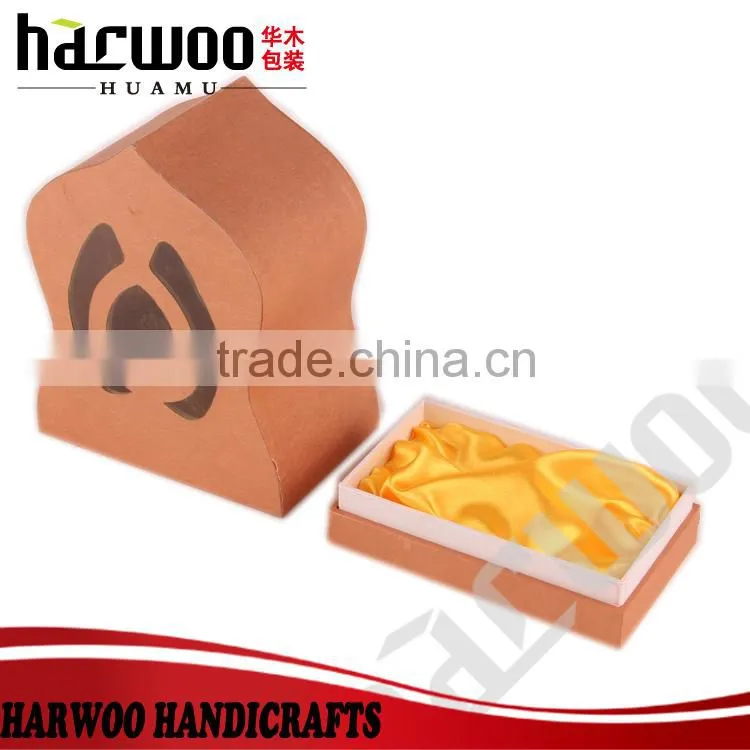 Charming cardboard packing perfume box with clear window