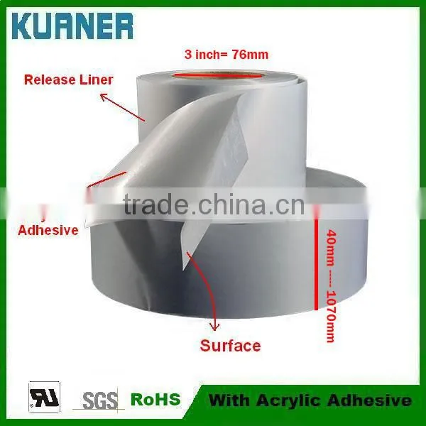 UL certification self adhesive lamination film for Relief Printer