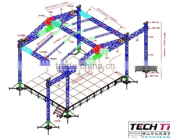 MPT-03 Truss Steel Base Plate , Truss Support Base