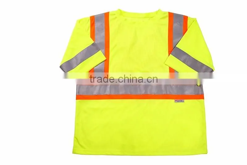 BIG SALE EN20471 ANSI/SEA 107 AS/NZS High visibility two tone safety reflective clothing hi vis shirt