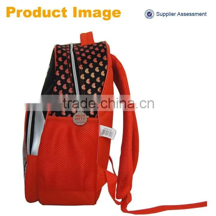 2016 sannovo new design cute hello kitty bookbags backpack school for girl