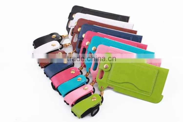 Protective cover case with lanyard,mobile phone and key case PU material