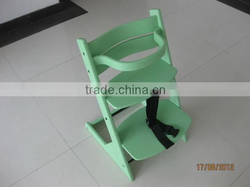Wooden baby high dining chair