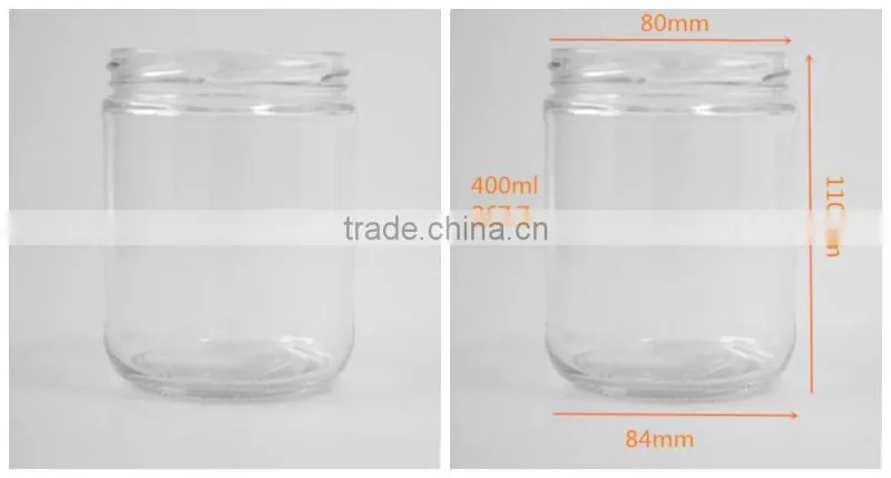 400ml round airtight Cork Use Sealing glass jars