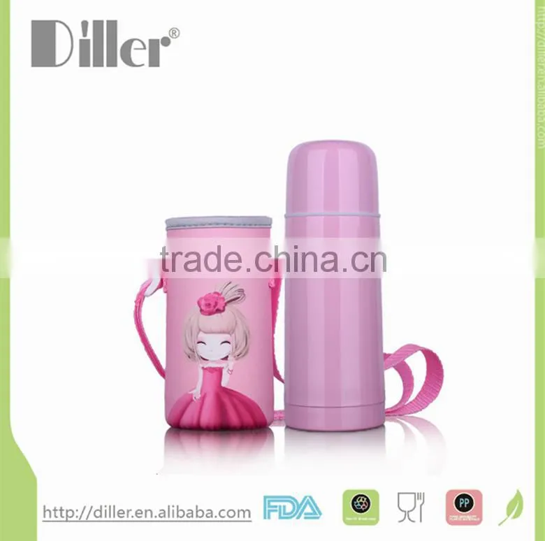 Bullet insulation stainless steel vacuum flasks/double wall vacuum thermal bottle
