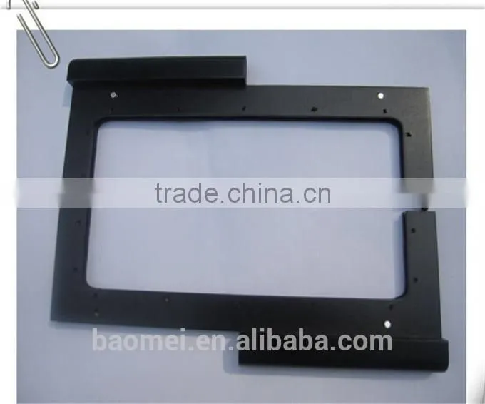 Customized Vintage Black Wood Purse Handle With Frame Bag Parts