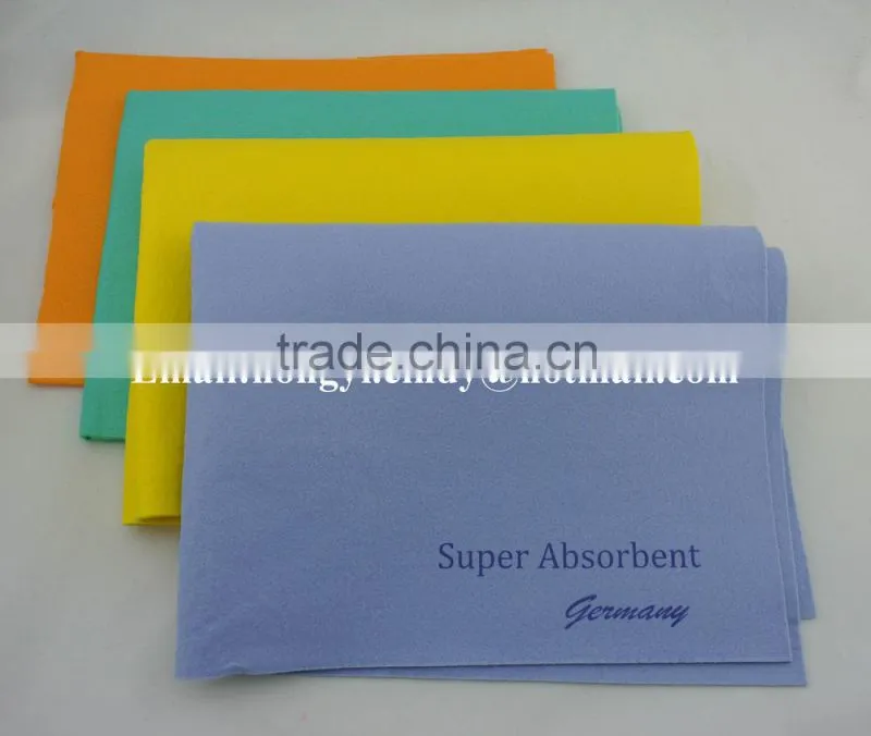 50x70cm large size 80%viscose, 20%polyester super water absorbent nonwoven floor cleaning cloth
