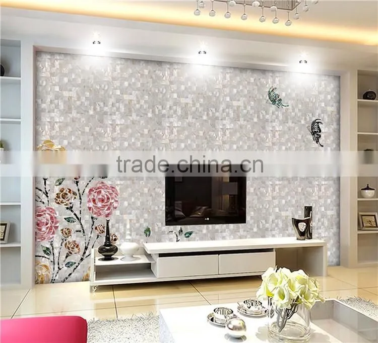 Chinese mother of pearl shell mosaic tile for background wall panel
