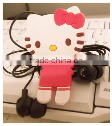 Earphone Cable Bobbin Winder Wire Organizer cat and rabbit cord holder