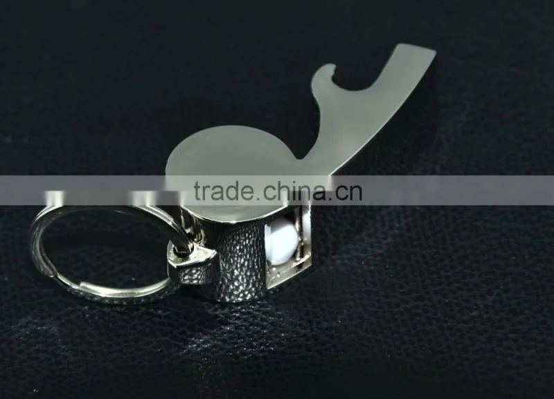 2015 Promotion whistle key chain, whistle with opener / whistle bottle opener for wholesales