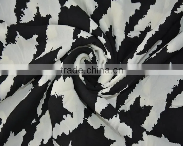 Jiufan Textile High Quality Woven 100% Polyester Printed Georgette Fabric with Competitive Price