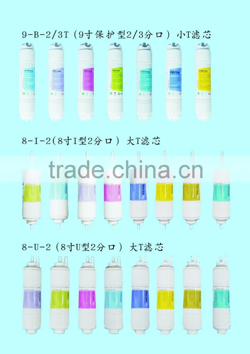 Post-Carbon water Filter with 3/8 Quick Connector/activated carbon water filter