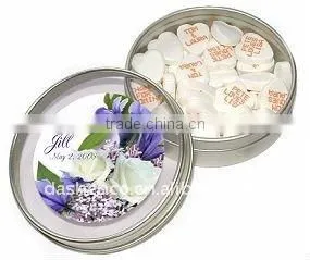 round candy tin can