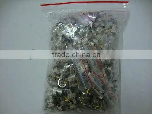 XinQi CCTV Camera bnc male crimp Connector