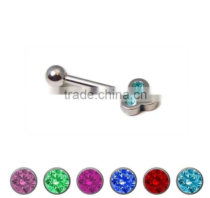Vintage Gem Barbell Eyebrow Eing