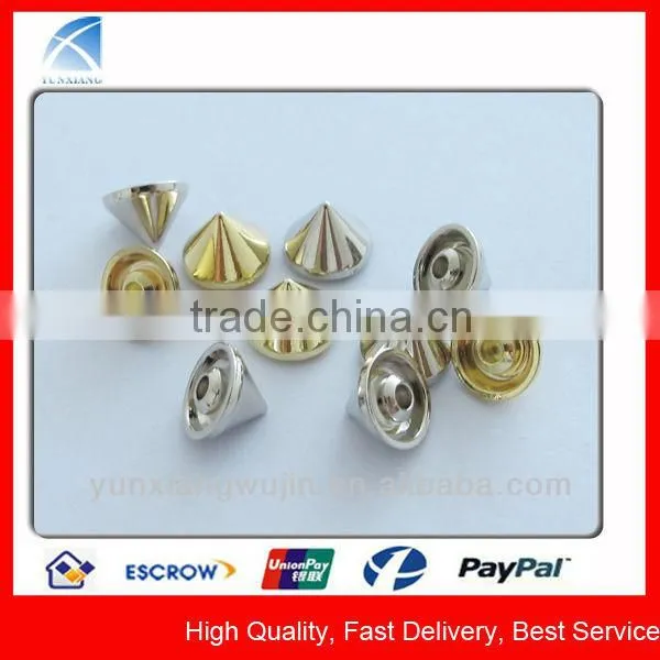 YX5422 Square Shiny Silver Fashion Metal Handbag Rivet Studs
