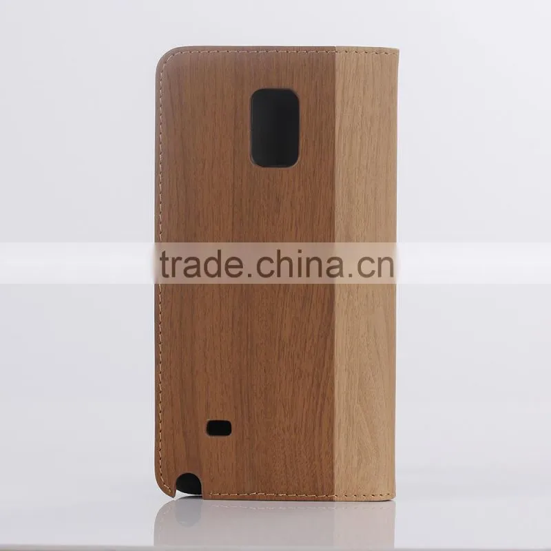 2014 new products wooden leather case for samsung galaxy note 4,wooden case for iphone 6 plus D0159