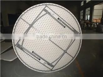 6 ft popular outdoor furniture of folding round table for restaurant use