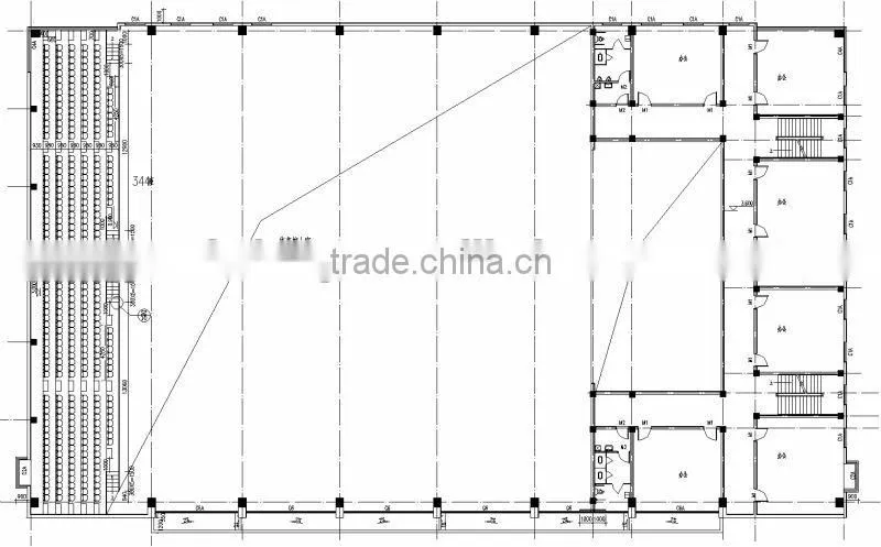 Gym interior ceiling acoustic sound absorber