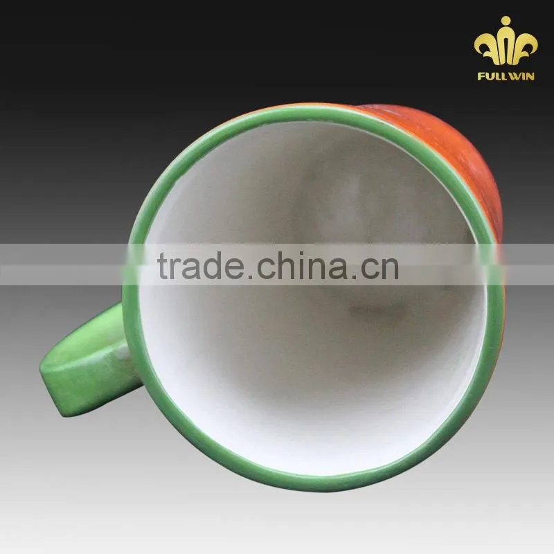 Ceramic mugs wholesale with taurus design