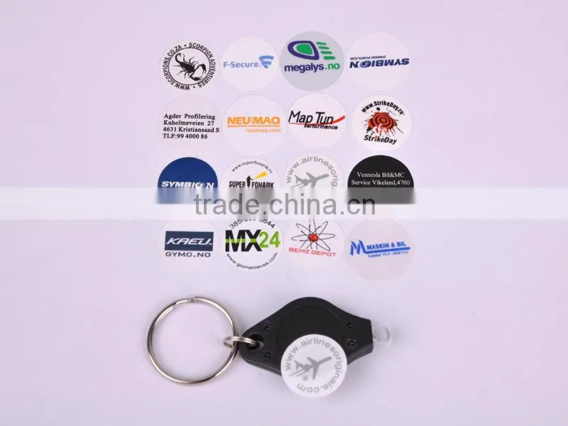 Plastic Multi-Color promotional mini led flashlight keychain factory
