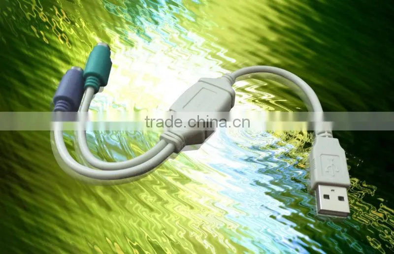 USB To PS2 Converter Cable Adapter For Mouse Keyboard