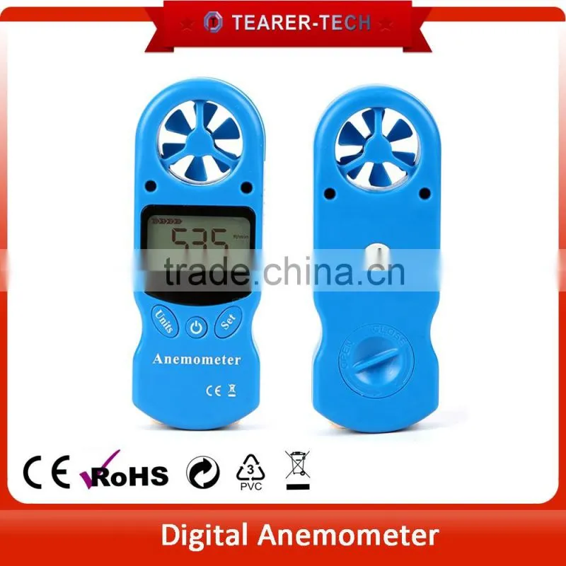 calibration function Portable Digital Anemometer Handheld LCD Electronic Wind Speed Air Volume Measuring Meter Backlight